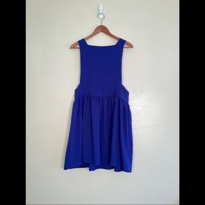 TOPSHOP Cut Out Royal Blue Sleeveless Dress Size 10